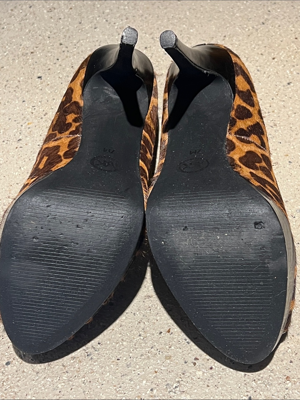MICHAEL Michael Kors Leopard Print Peep-Toe Heels — Brown & Black - Picture 6 of 9